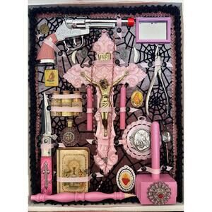 Vampire Slayer Kit Print Pink Femme Fatale Poster Pastel Goth Decor 16" x 20"